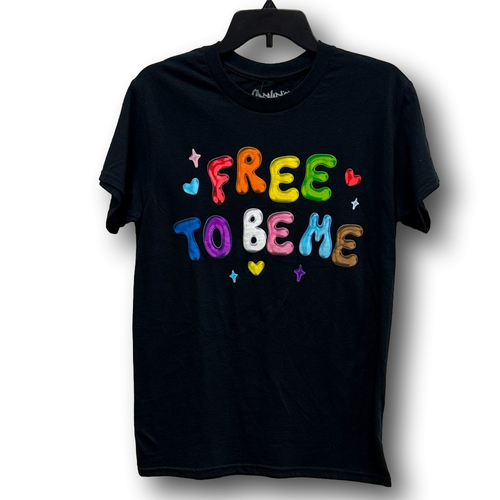 "Free To Be Me" Pride Graphic T-Shirt - Size Small - NWT